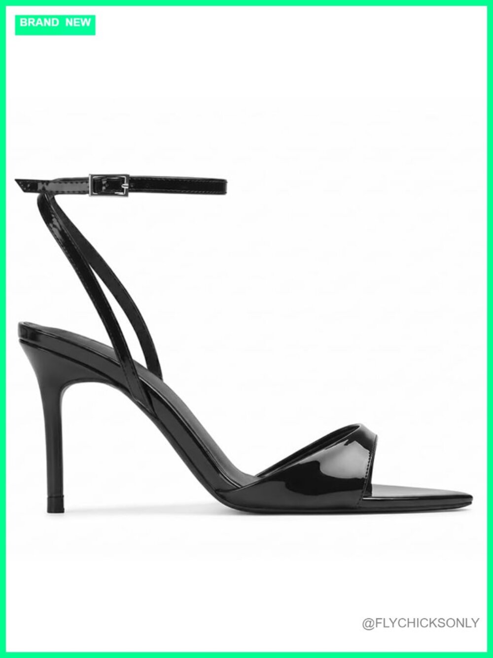 Pointed Toe Stiletto Dress Heeled Sandals Buckle Ankle Strap